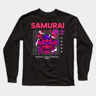 Samurai Warrior Manga Anime Long Sleeve T-Shirt